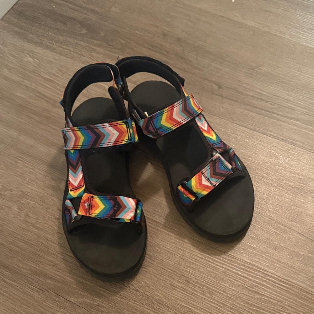 Target Multicolor Chevron Sandals